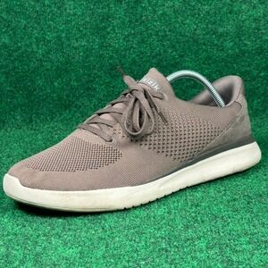 Kizik Lima Hands-Free Sneakers Mens 12 Womens 13.5 Walnut Brown Knit DLIMBG04-1D